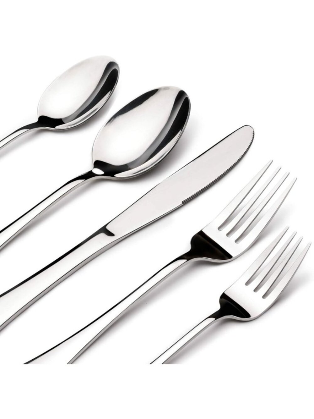 40-Piece Stainless Steel Silverware Set for 8 | Elegant Flatware Utensils
